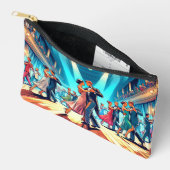 社交ダンスダンサー（スポットライト付き） アクセサリーポーチ (見開き)