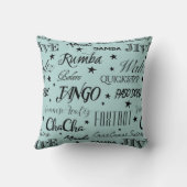 社交ダンスダンスの繰り返しパターン | 色をお選びください クッション (裏面)