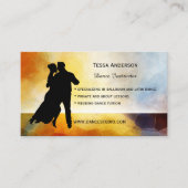 社交ダンスダンスインストラクター名刺 名刺 (正面)