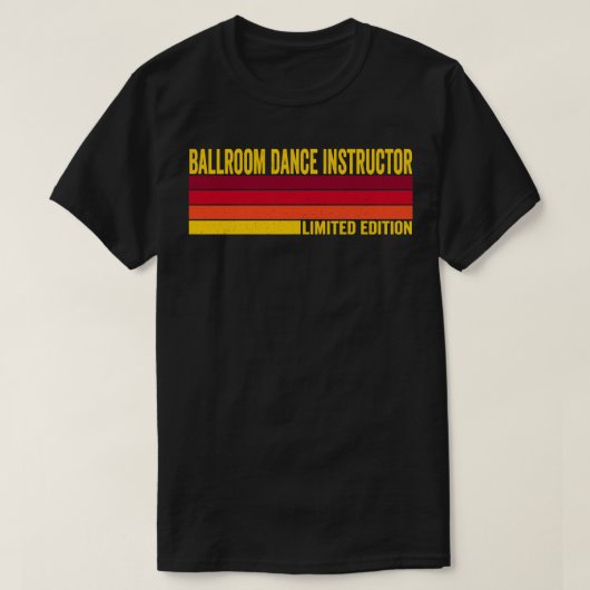 社交ダンスダンスインストラクター Tシャツ (デザイン正面)
