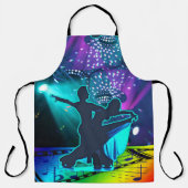 社交ダンスダンスカップル3点灯ダンスフロア エプロン (正面)