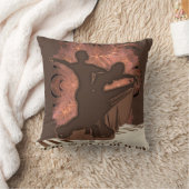 社交ダンスダンスカップルonピアノ鍵 クッション (ブランケット)