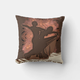 社交ダンスダンスカップルonピアノ鍵 クッション