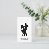 社交ダンスダンス先生踊りスクールソーシャルメディア 名刺 (スタンド正面)