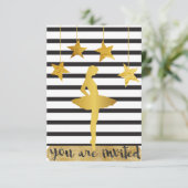 社交ダンスモダンダンサーピルエットVIP招待状 招待状 (スタンド正面)