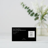 社交ダンス指導者ロゴスローガン 名刺 (スタンド正面)
