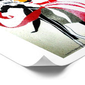 社交ダンス踊りアールデコ1 ポスター (角)