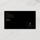 社交ダンス踊りインストラクターカバローザスローガン 名刺 (裏面)