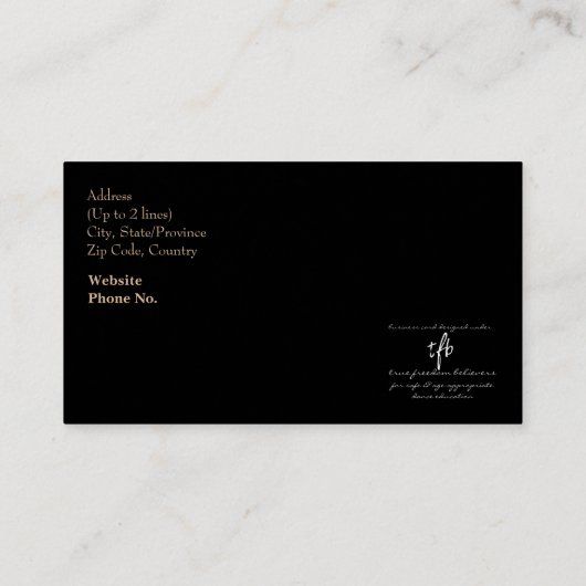 社交ダンス踊りインストラクターカバローザスローガン 名刺 (裏面)