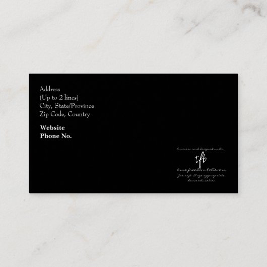 社交ダンス踊りインストラクターロゴスローガン 名刺 (裏面)