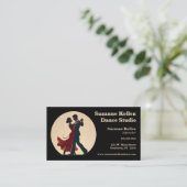 社交ダンス踊りカップルダンスインストラクター 名刺 (スタンド正面)