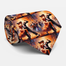 社交ダンス踊りカップルダンスミュージックバンド ネクタイ