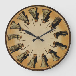 社交ダンス踊りカップルワルツ1898クラシック ラージ壁時計