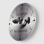 社交ダンス踊りシューズIdむしろ踊りダンス ラージ壁時計 (傾斜)