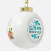 社交ダンス踊りハッピープレース セラミックボールオーナメント (左)