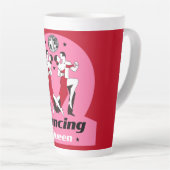 社交ダンス踊り女王 カフェラテマグ (右アングル)