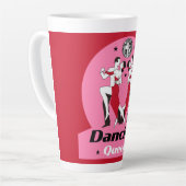 社交ダンス踊り女王 カフェラテマグ (左アングル)