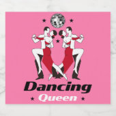 社交ダンス踊り女王 スパークリングワインラベル (シングルラベル)