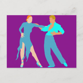 社交ダンス踊り ポストカード