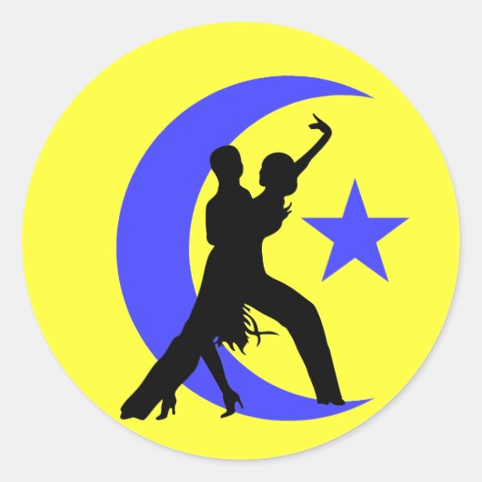 社交ダンス踊り ラウンドシール (正面)