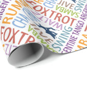 社交ダンス踊り ラッピングペーパー (ロールコーナー)