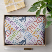 社交ダンス踊り 薄葉紙 (ギフト)