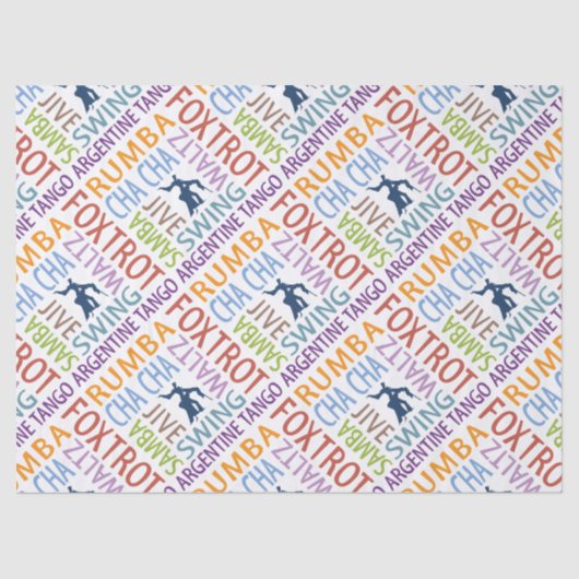 社交ダンス踊り 薄葉紙 (正面)