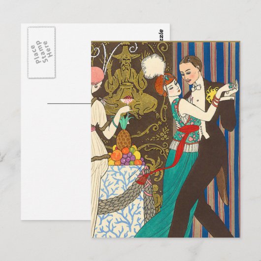 社交ダンス ポストカード (正面/裏面)