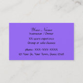 社交ダンス-名刺 名刺 (裏面)