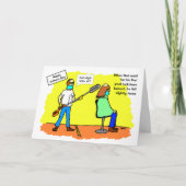 社交的おもしろいな散髪の父の日 カード (正面)