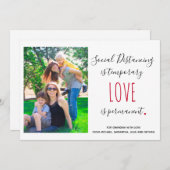 社交的な愛の引用文カスタムの写真の挨拶 (正面/裏面)