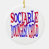 社交的な末っ子 セラミックオーナメント (裏面)