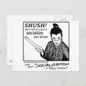 社交的になるな！ ポストカード (正面/裏面)