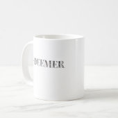 社交的感動的な言葉の情緒的なかわいいデザイン コーヒーマグカップ (正面左)