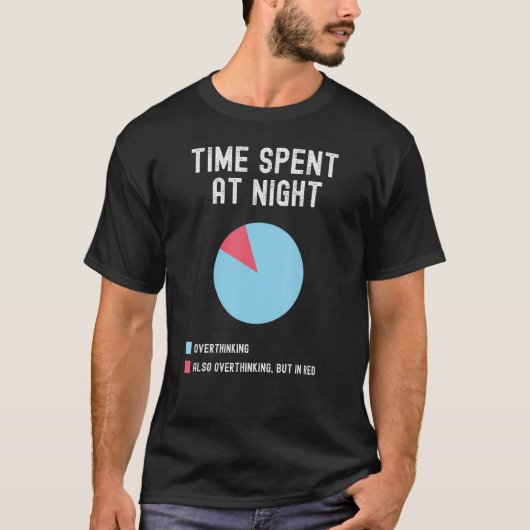社会おもしろい不安の反社会的オーバーシンキンググラフ Tシャツ (正面)