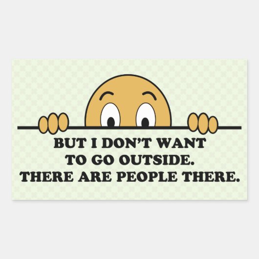 社会おもしろい不安コロナウイルス 長方形シール (正面)