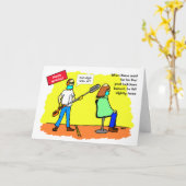 社会おもしろい配給ヘアカット誕生日 カード (黄色い花)