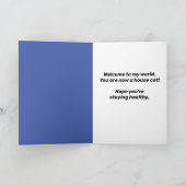 社会おもしろい配達住宅猫笠木 カード (内部)