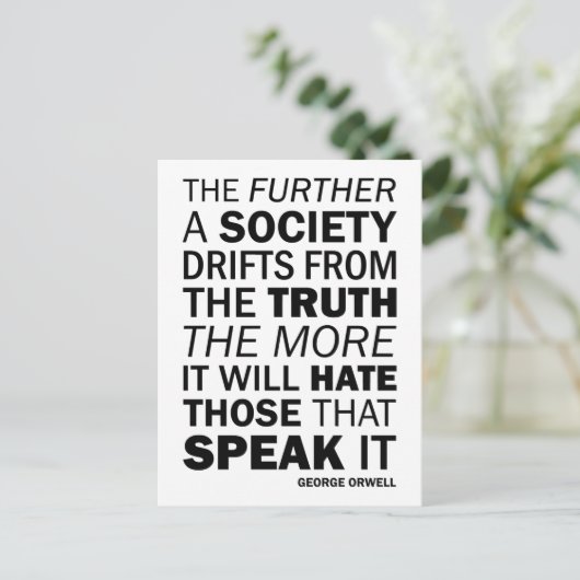 社会が真理から漂う ポストカード (スタンド正面)