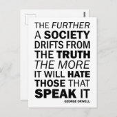 社会が真理から漂う ポストカード (正面/裏面)