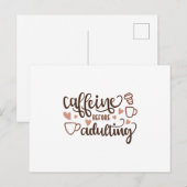 社会に出る前にカフェイン ポストカード (正面/裏面)