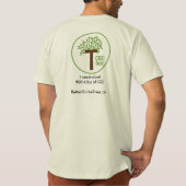 社会に影響を与オーガニックえるCO2フリー製品 Tシャツ (裏面)