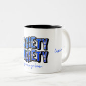 社会の不安 ツートーンマグカップ (正面右)