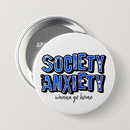 社会の不安 缶バッジ (正面&裏面)