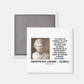社会の獣や神に住むことのできないアリストテレス マグネット (正面/裏面)