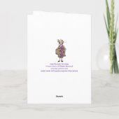 社会の蝶の簡単ではない誕生日 カード (裏面)