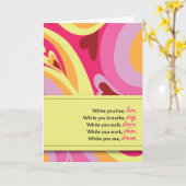 社会の記念日 カード (黄色い花)