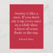 社会はシチュー引用文 ポストカード (正面)