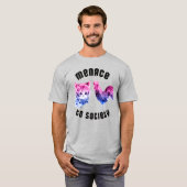 社会へのバイセクシュアルの脅威 Tシャツ (正面フル)