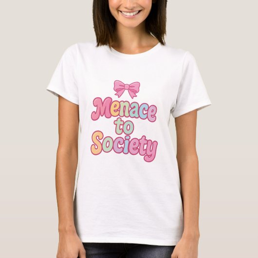 社会への脅威 Tシャツ (正面)